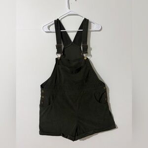 Dark Green Corduroy Jumpsuit